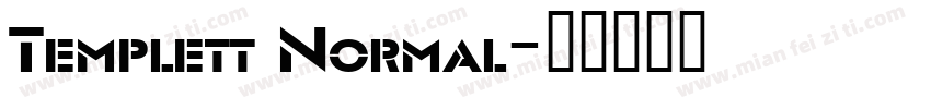 Templett Normal字体转换
